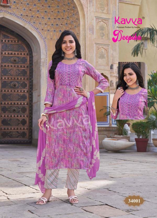 Kavya Deepika Vol 34 Straight Kurti Bottom With Dupatta