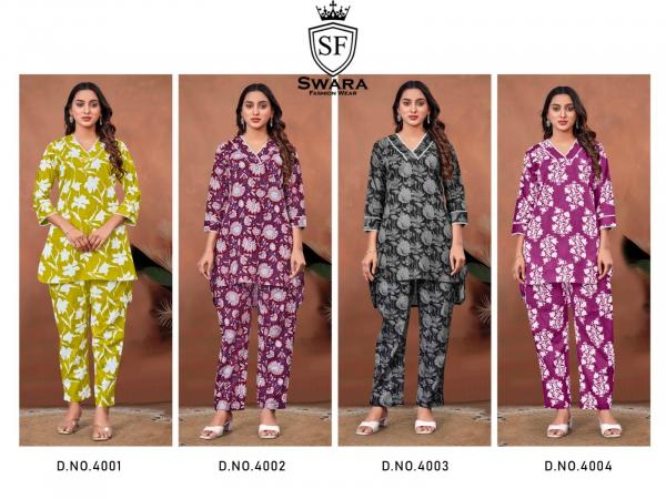 Swara Shree Vol 4 Jaipuri Prints Cambric Cotton Co Ord Set