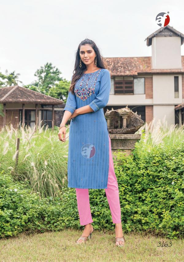 Af Impressive Vol 5 Viscose Rayon Fancy Kurti Collection