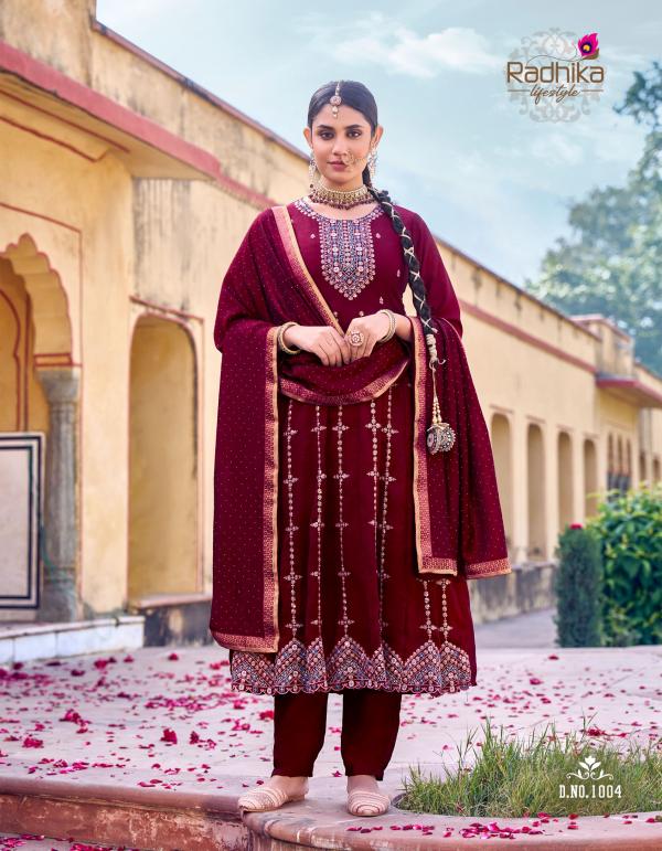 Radhika Chahat Vol 1 Vichitra Silk Kurti Pant With Dupatta