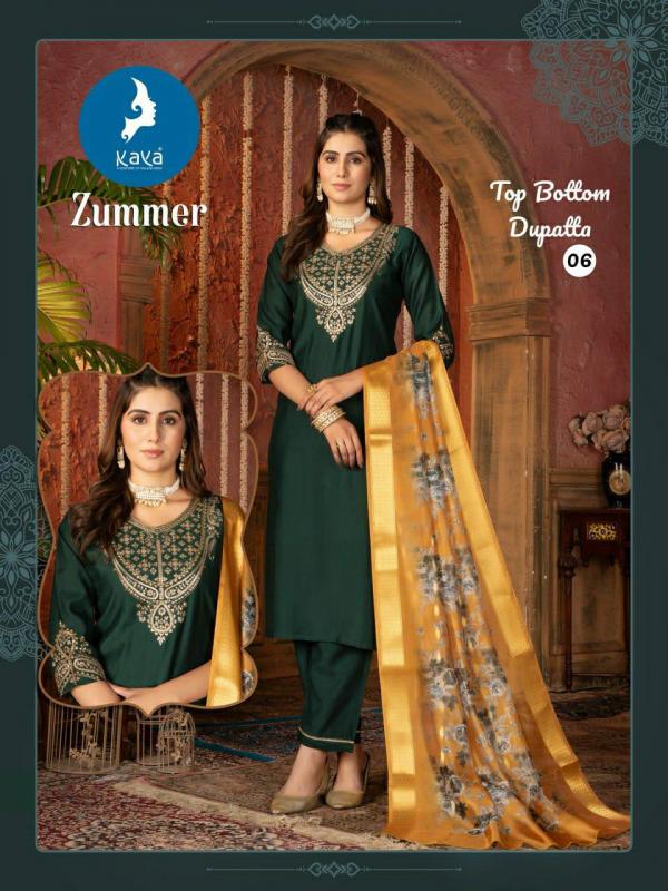 Kaya Zummer Kurti Bottom With Dupatta Collection