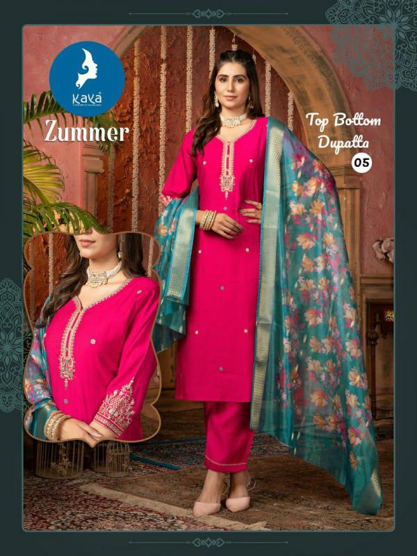 Kaya Zummer Kurti Bottom With Dupatta Collection