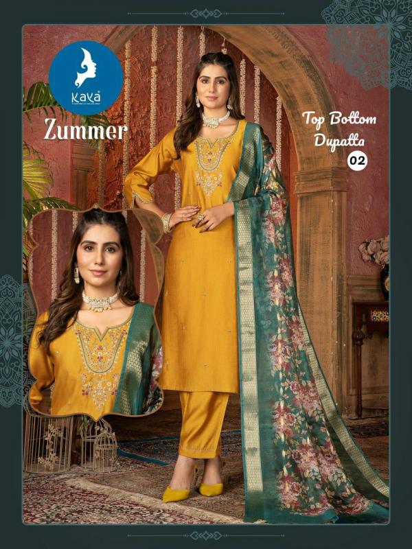 Kaya Zummer Kurti Bottom With Dupatta Collection