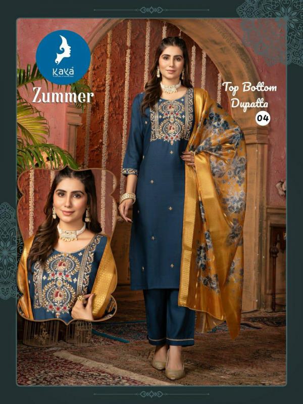 Kaya Zummer Kurti Bottom With Dupatta Collection