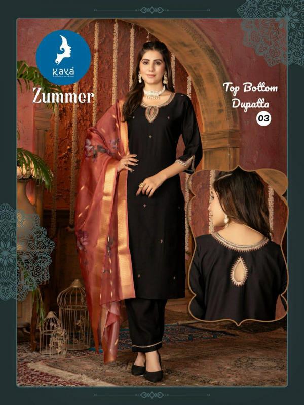 Kaya Zummer Kurti Bottom With Dupatta Collection