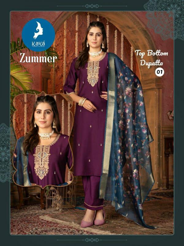 Kaya Zummer Kurti Bottom With Dupatta Collection