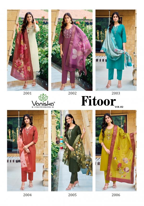 Vaniska Fitoor Vol 2 Kurti Bottom With Dupatta Collection