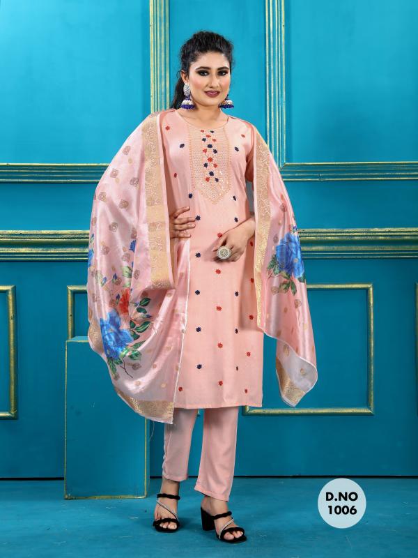 Krishna Pushpa 2 Jacquard Kurti Pant With Dupatta Collection