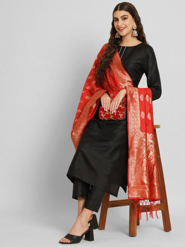 Vredevogel Valam Silk Blend Kurti Bottom With Dupatta Collection