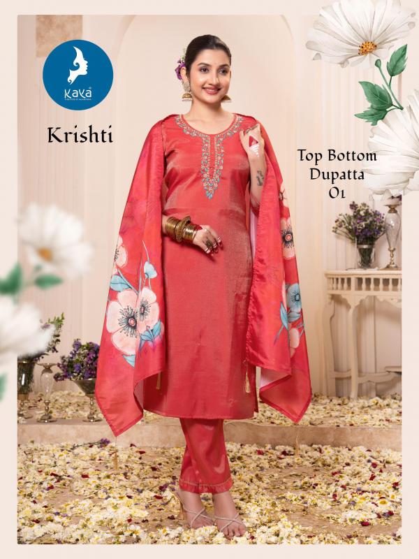 Kaya Krishti Roman Kurti Bottom With Dupatta Collection