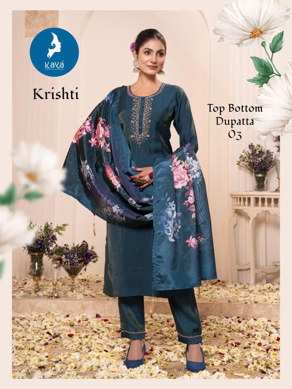 Kaya Krishti Roman Kurti Bottom With Dupatta Collection