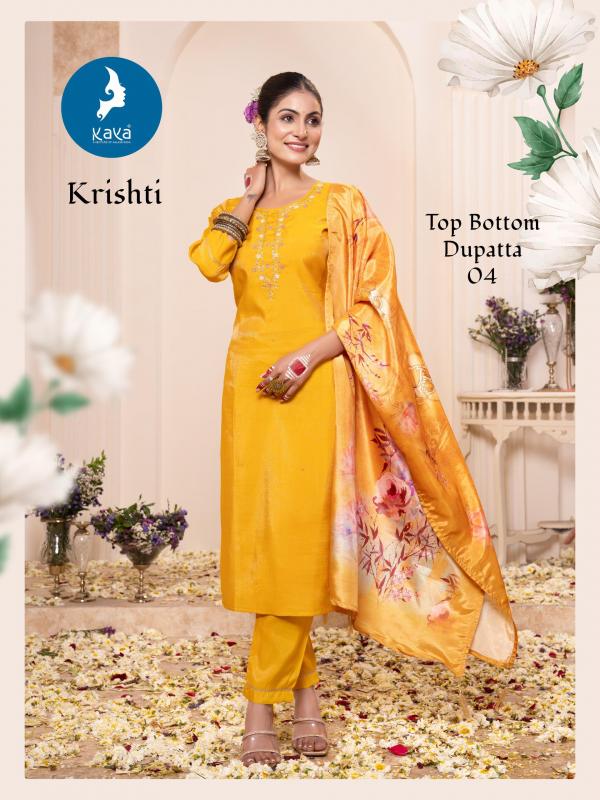 Kaya Krishti Roman Kurti Bottom With Dupatta Collection