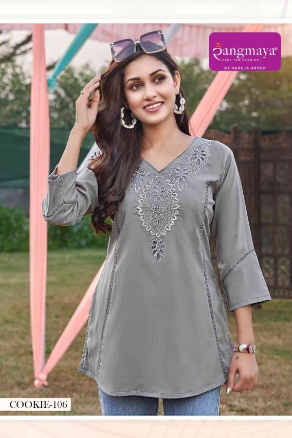 Rangmaya Cookie Vertigan Tunic Western Top Collection