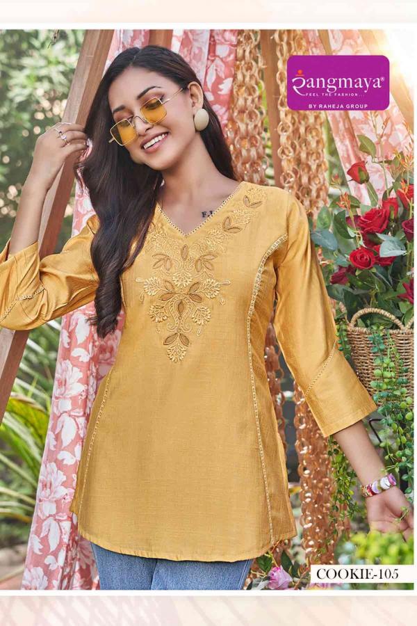 Rangmaya Cookie Vertigan Tunic Western Top Collection