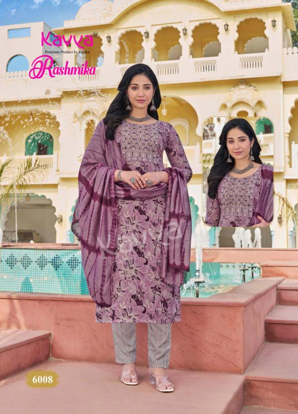 Kavya Rashmika Vol 06 Rayon Printed Kurti Pant With Dupatta