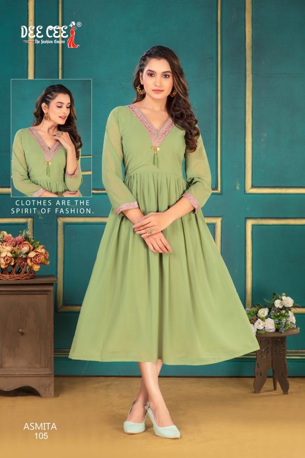 Deecee Asmita Georgette Fancy Kurti Collection