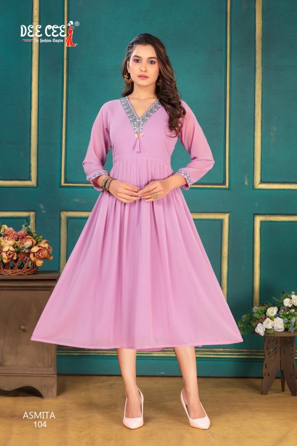 Deecee Asmita Georgette Fancy Kurti Collection