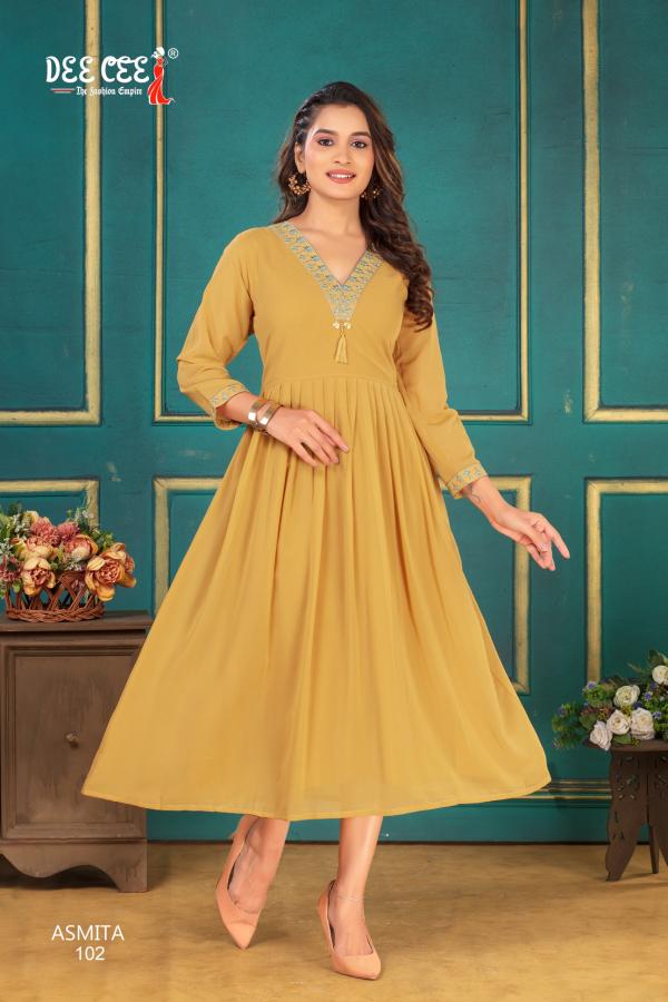 Deecee Asmita Georgette Fancy Kurti Collection