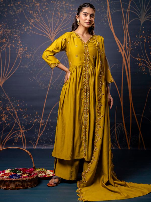 Vredevogel Padmavati Roman Silk Kurti Bottom With Dupatta Collection