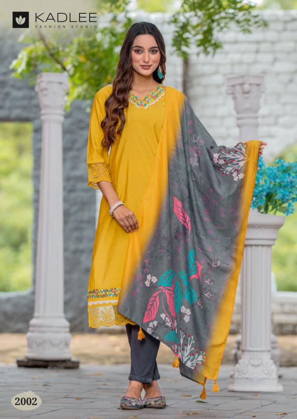 Kadlee Rivanta Viscose Weaving Kurti Bottom With Dupatta Collection