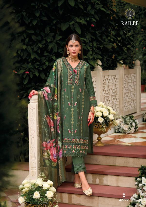 Kailee Naqush Viscose Silk Top Bottom With Dupatta Collection