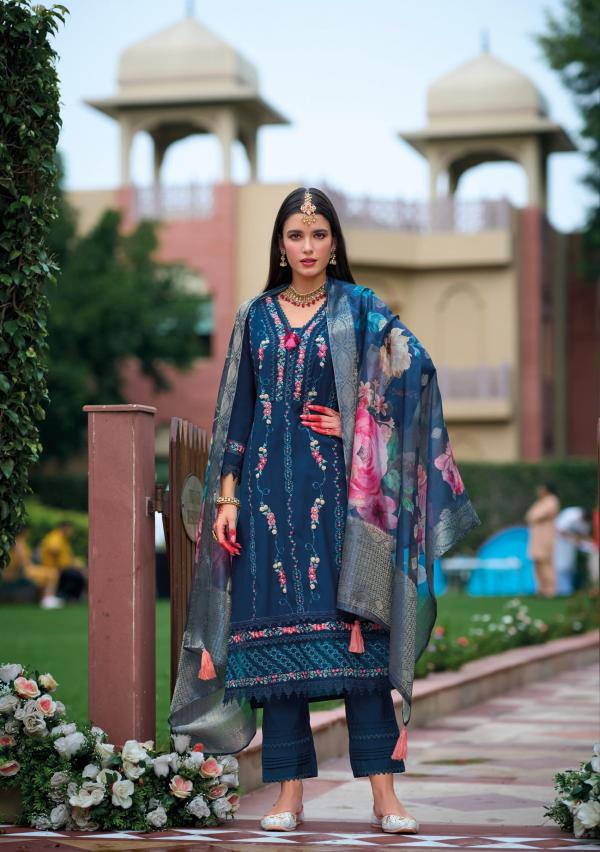 Kailee Naqush Viscose Silk Top Bottom With Dupatta Collection