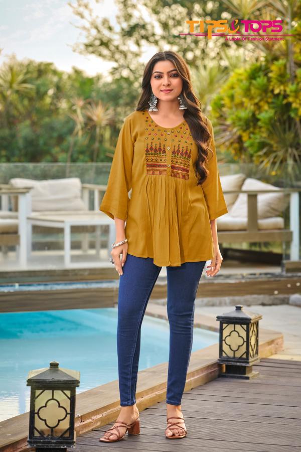 Tips And Tops Sana Vol 4 Rayon Wrinkle Tops Collection