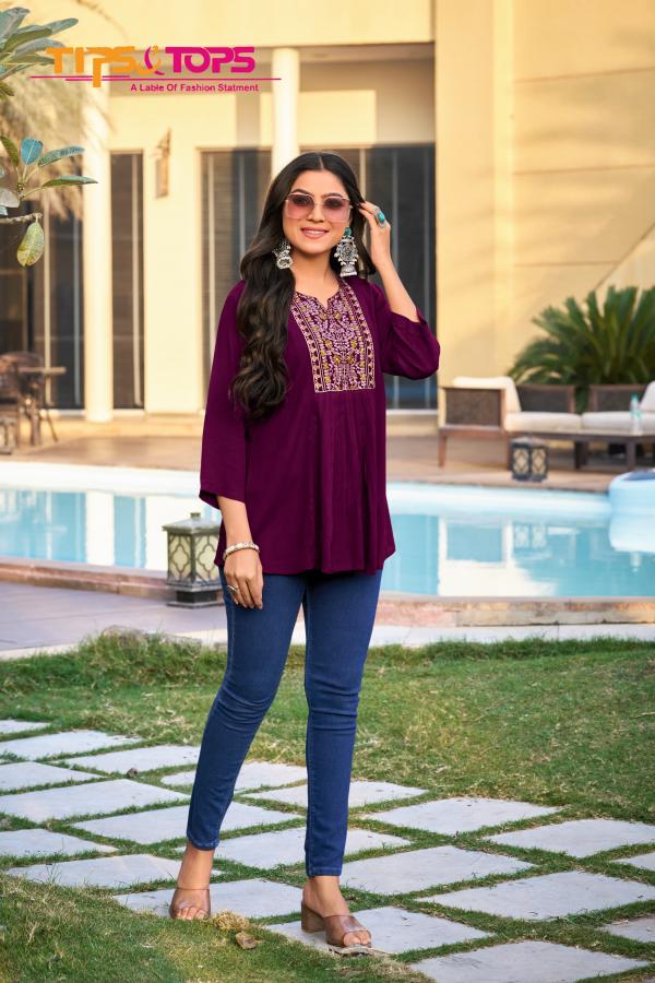 Tips And Tops Sana Vol 4 Rayon Wrinkle Tops Collection