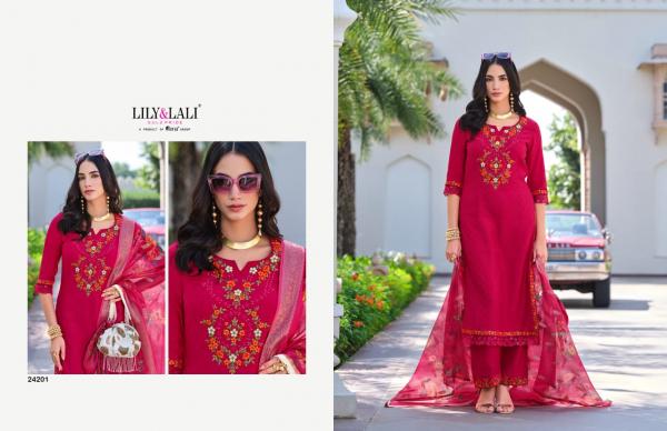 Lily And Lali Rubab Vol 2 Viscose Kurti Bottom With Dupatta