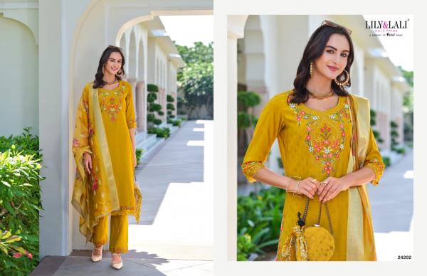 Lily And Lali Rubab Vol 2 Viscose Kurti Bottom With Dupatta