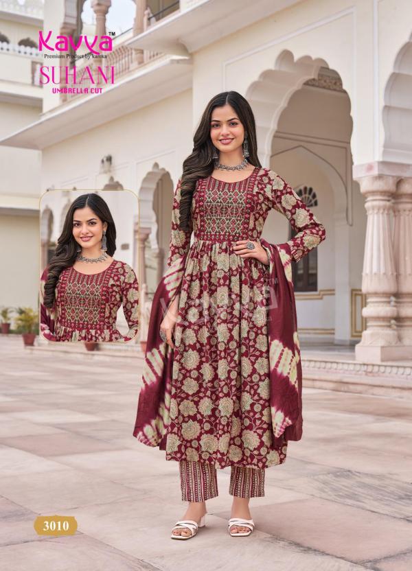 Kavya Suhani Vol 3 Viscose Kurti Bottom With Dupatta Collection