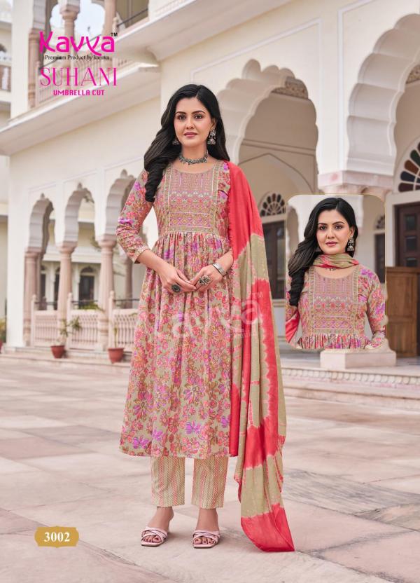 Kavya Suhani Vol 3 Viscose Kurti Bottom With Dupatta Collection