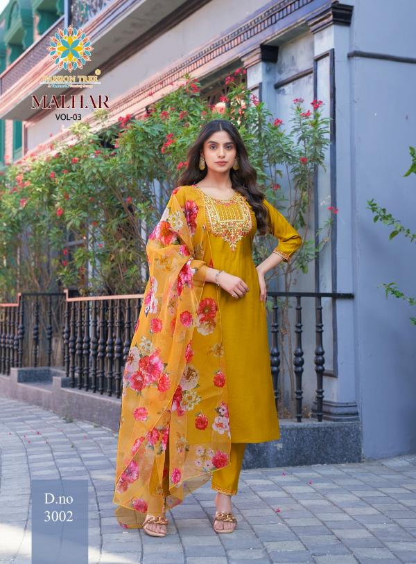 Malhar Vol 3 By Passion Tree Roman Silk Ready Made Collection