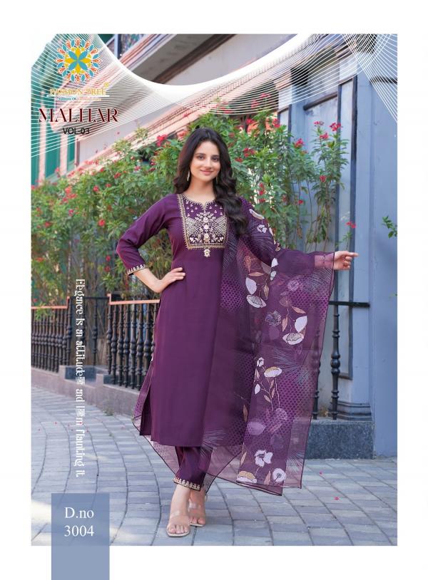 Malhar Vol 3 By Passion Tree Roman Silk Ready Made Collection