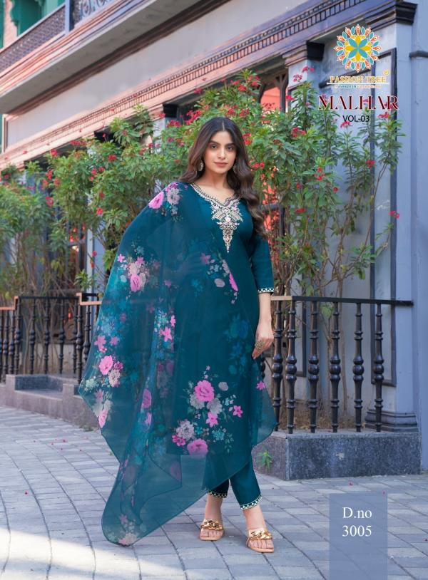 Malhar Vol 3 By Passion Tree Roman Silk Ready Made Collection