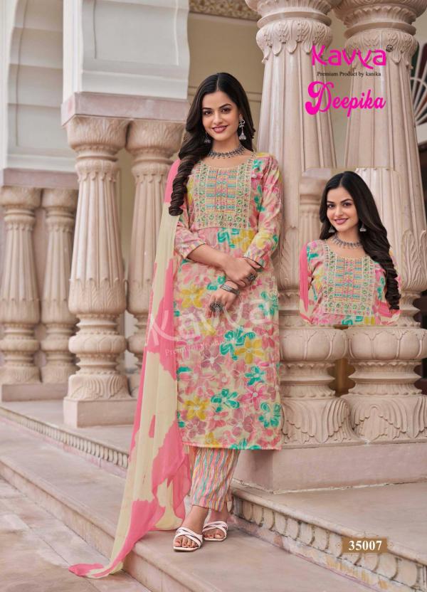 Kavya Deepika Vol 35 Straight Kurti Bottom With Dupatta