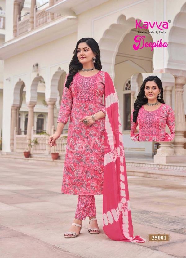 Kavya Deepika Vol 35 Straight Kurti Bottom With Dupatta