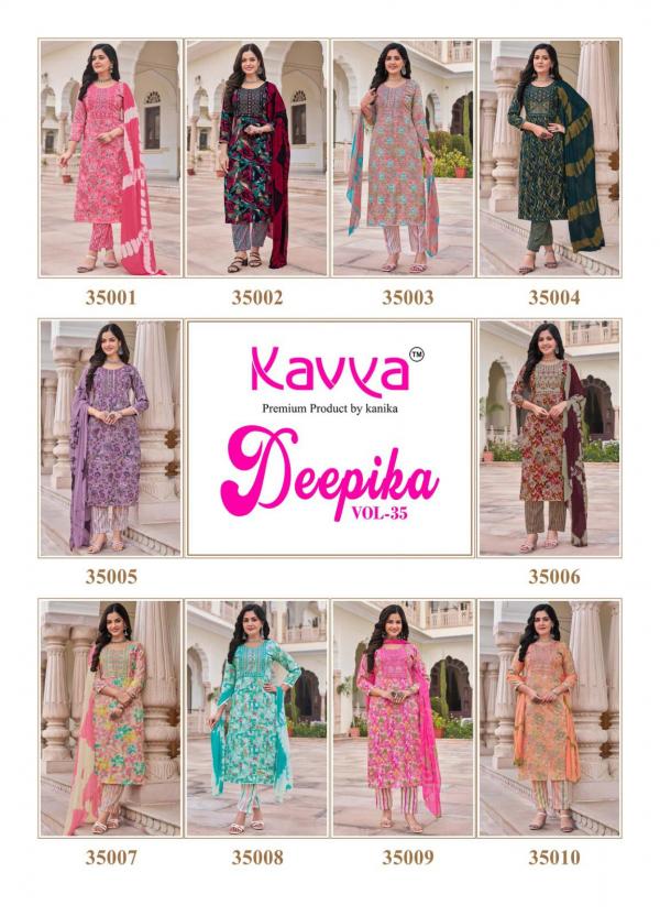 Kavya Deepika Vol 35 Straight Kurti Bottom With Dupatta