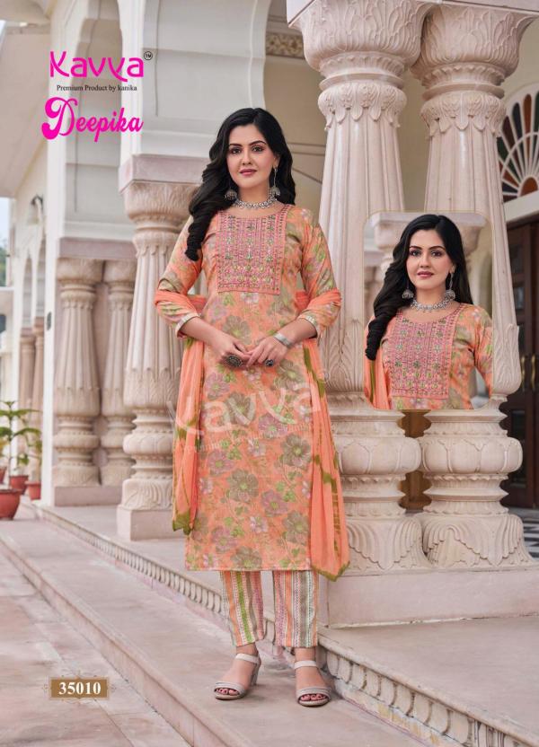 Kavya Deepika Vol 35 Straight Kurti Bottom With Dupatta