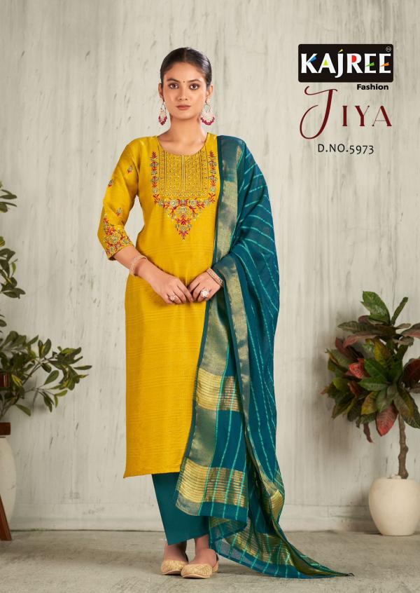 Kajree Jiya Viscose Kurti Bottom With Dupatta Collection