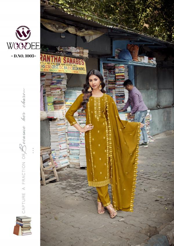 Woodee Victoria Viscose Roman Kurti Bottom With Dupatta