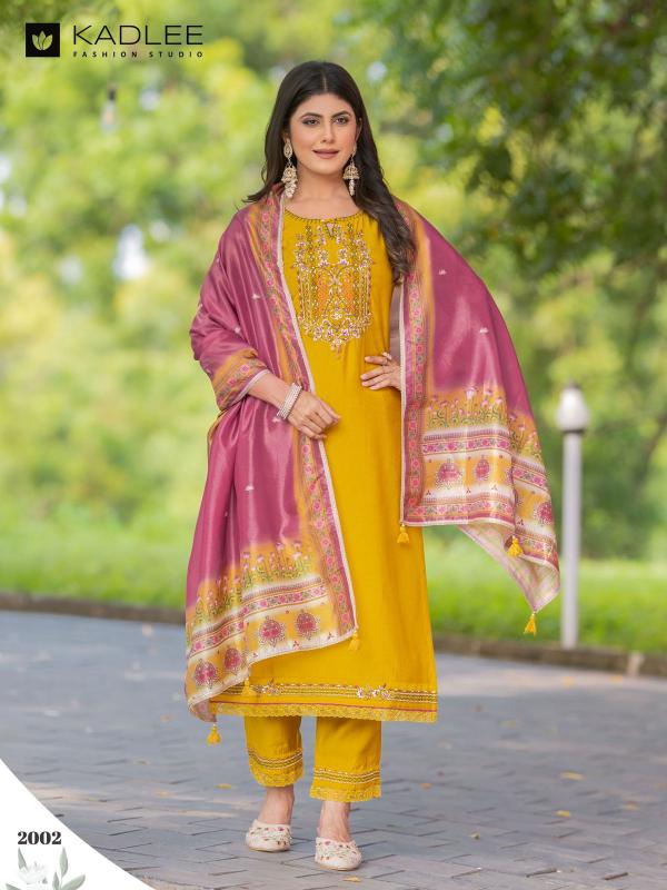 Kadlee Nirvana Viscose Weaving Kurti Bottom With Dupatta Collection