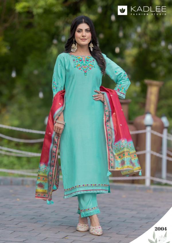 Kadlee Nirvana Viscose Weaving Kurti Bottom With Dupatta Collection