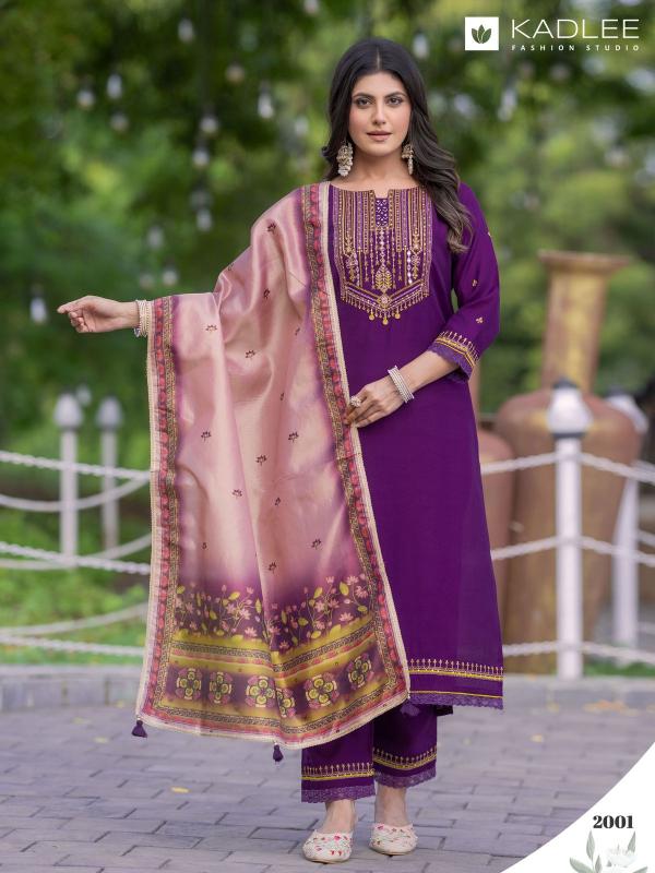 Kadlee Nirvana Viscose Weaving Kurti Bottom With Dupatta Collection