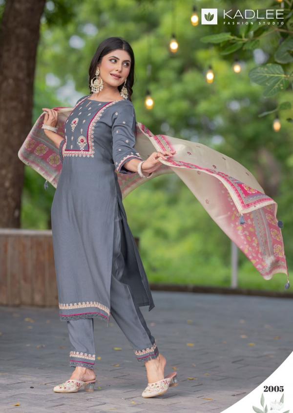 Kadlee Nirvana Viscose Weaving Kurti Bottom With Dupatta Collection