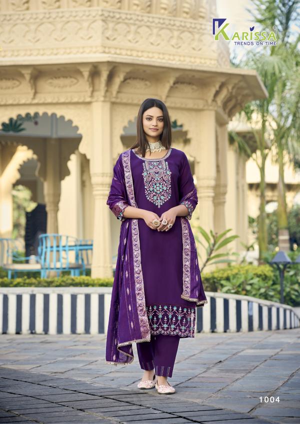 Karissa Razia Viscose Roman Kurti Bottom With Dupatta Collection