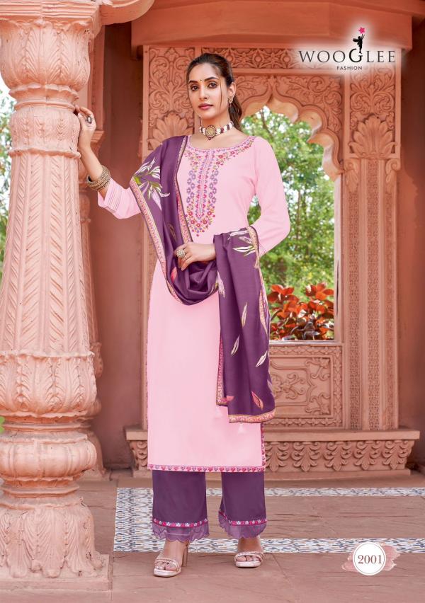 Wooglee Miraan Rayon Kurti Bottom With Dupatta Collection