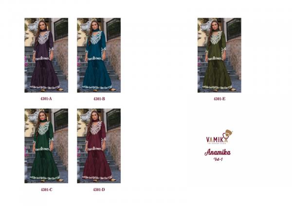 Vamika Anamika Vol 1 Chinon Salwar Kameez Collection