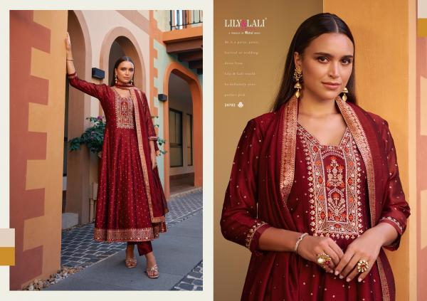 Lily And Lali Anarkali Top Bottom With Dupatta Collection