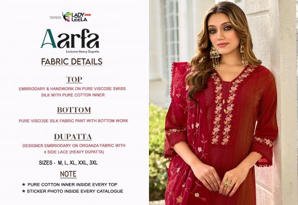 Lady Leela Aarfa Viscose Kurti Bottom With Dupatta Collection